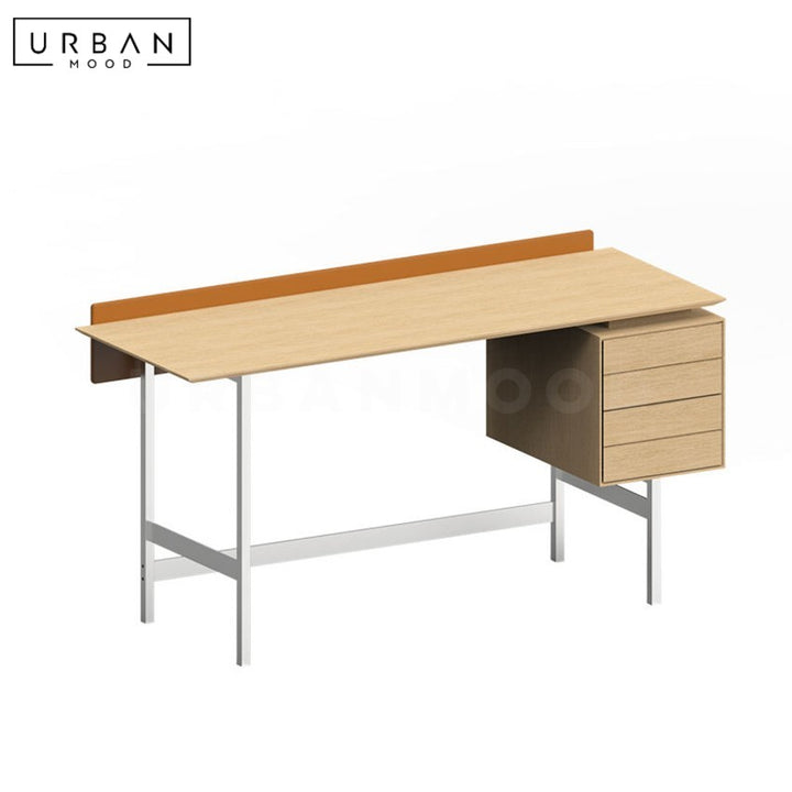 OSAKA Scandinavian Solid Wood Study Table