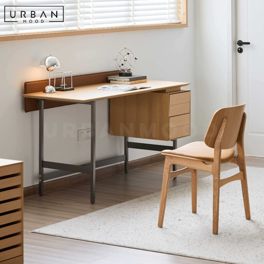 OSAKA Scandinavian Solid Wood Study Table
