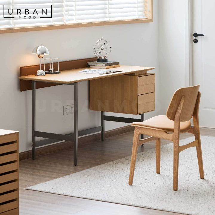 OSAKA Scandinavian Solid Wood Study Table