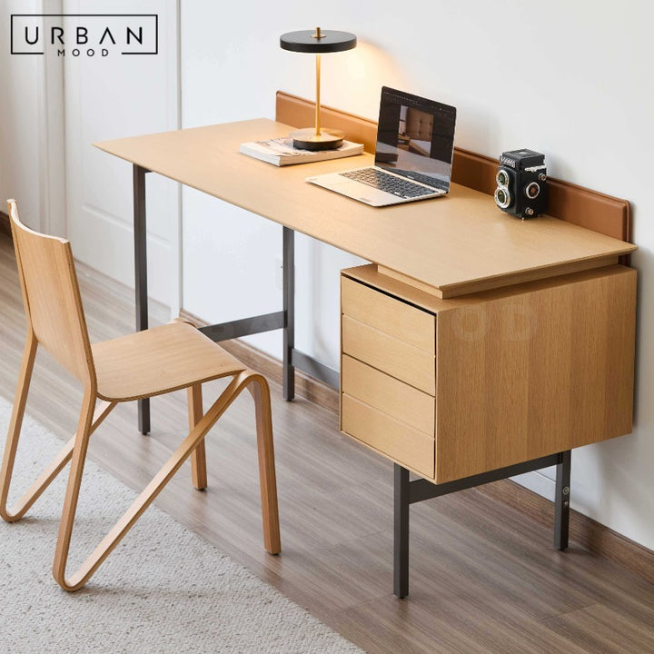 OSAKA Scandinavian Solid Wood Study Table