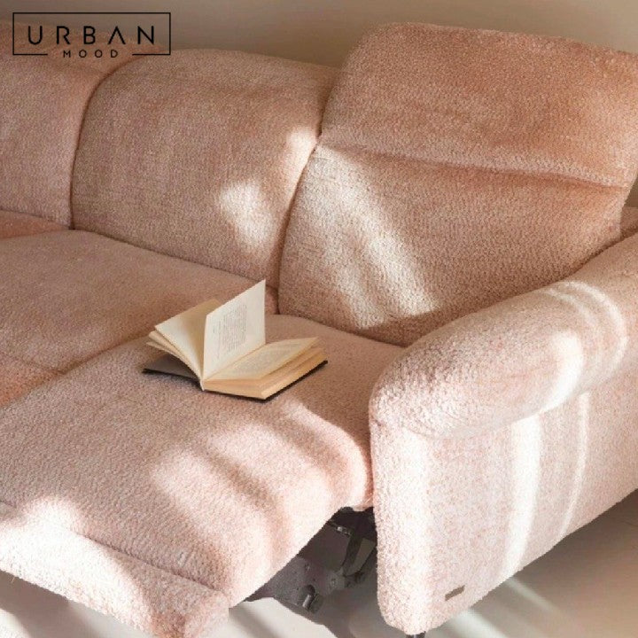 SAMMO Modern Electric Recliner Fabric Sofa