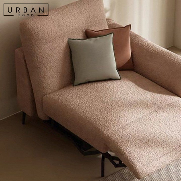 SAMMO Modern Electric Recliner Fabric Sofa