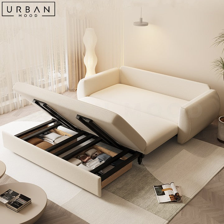 OSEN Multifunctional Leather Sofa Bed