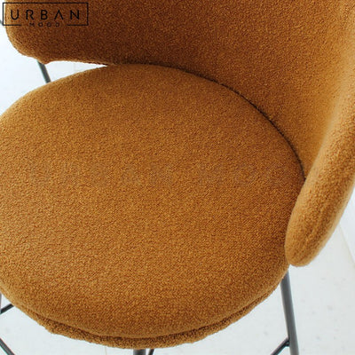 OSHARUS Modern Boucle Bar Stool