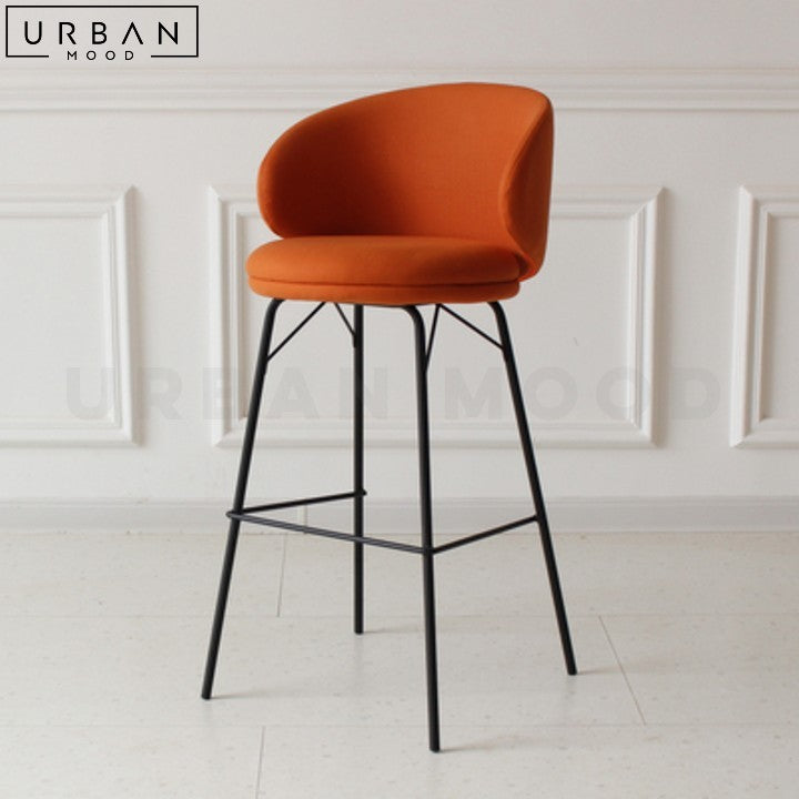 OSHARUS Modern Boucle Bar Stool