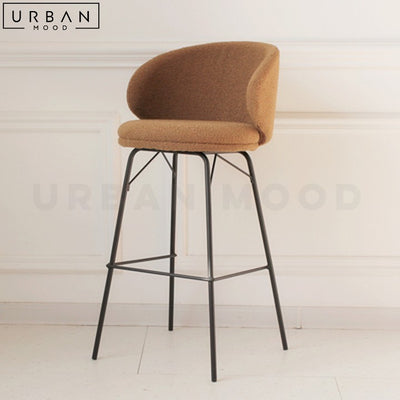 OSHARUS Modern Boucle Bar Stool