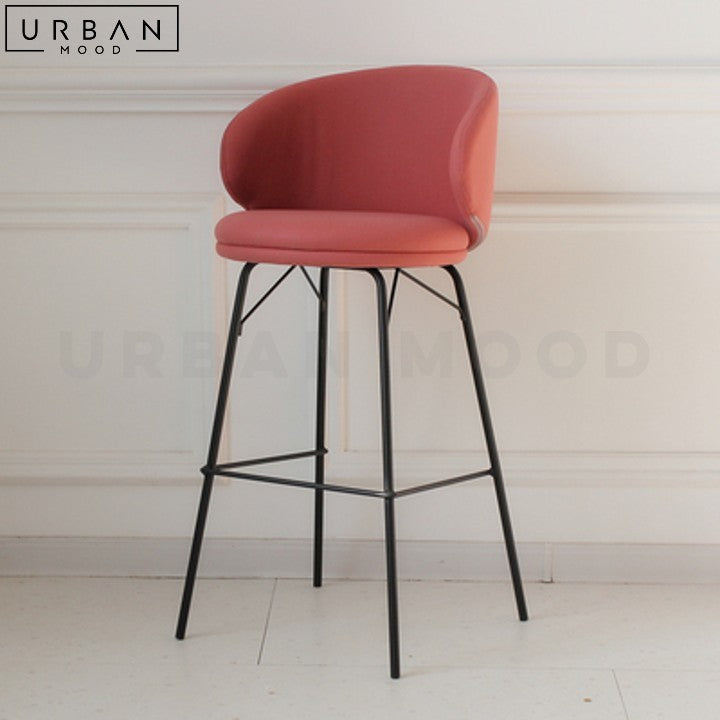 OSHARUS Modern Boucle Bar Stool