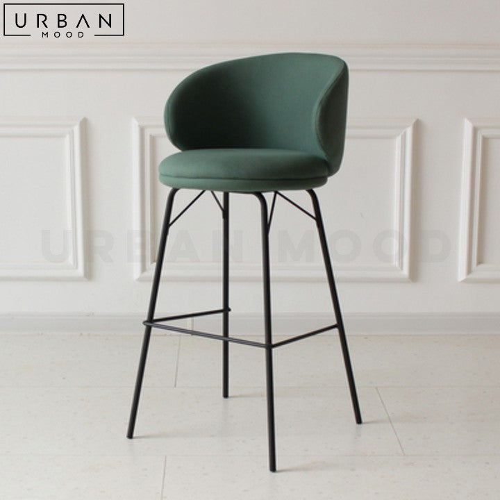 OSHARUS Modern Boucle Bar Stool