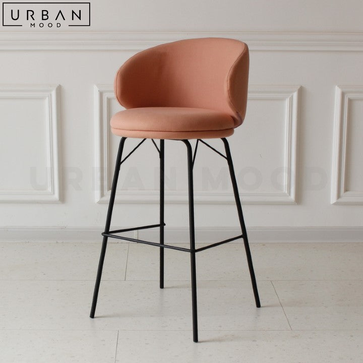 OSHARUS Modern Boucle Bar Stool