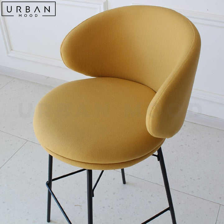 OSHARUS Modern Boucle Bar Stool