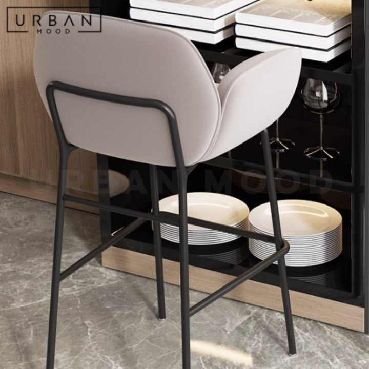 OSORIO Modern Leather Bar Stool