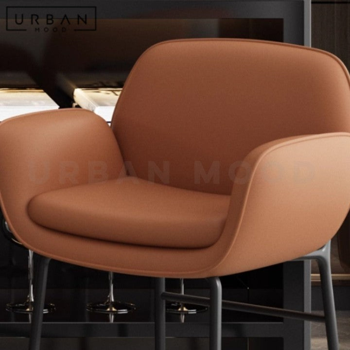 OSORIO Modern Leather Bar Stool