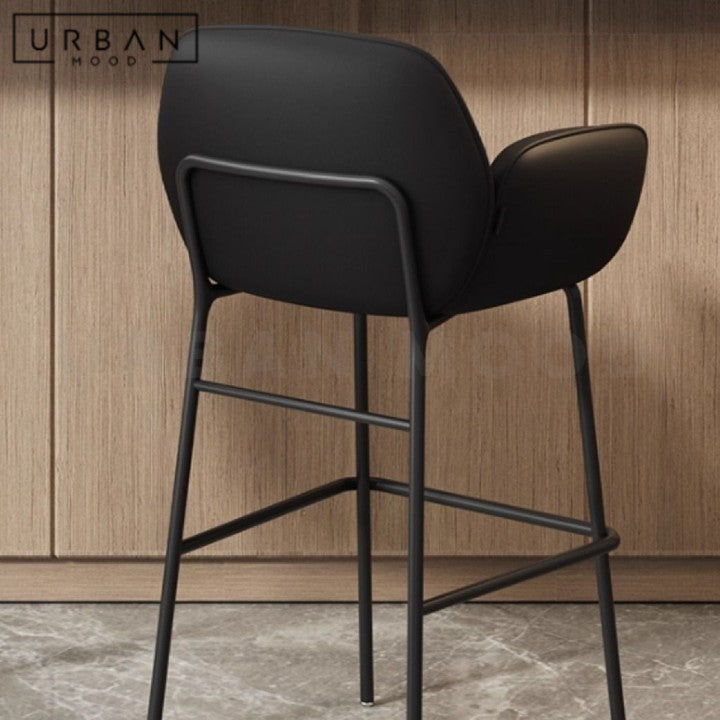 OSORIO Modern Leather Bar Stool