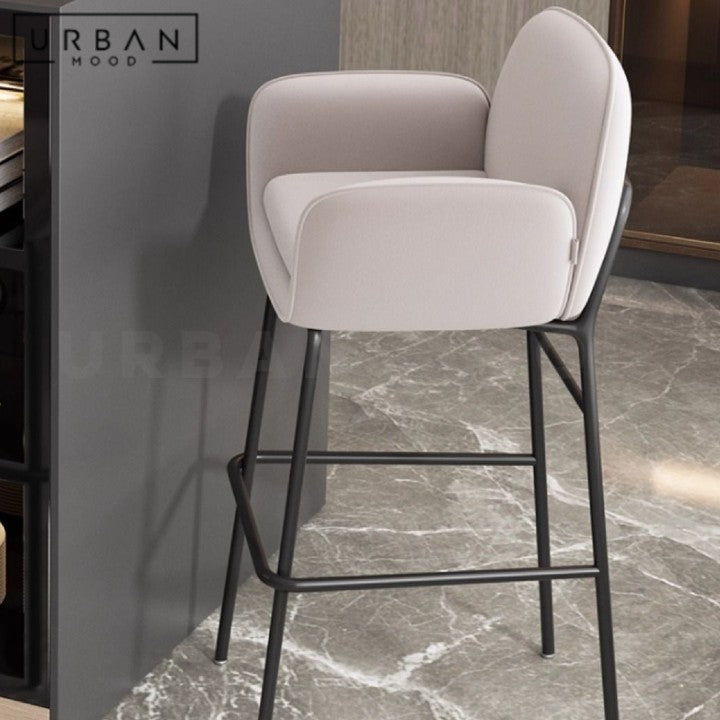 OSORIO Modern Leather Bar Stool