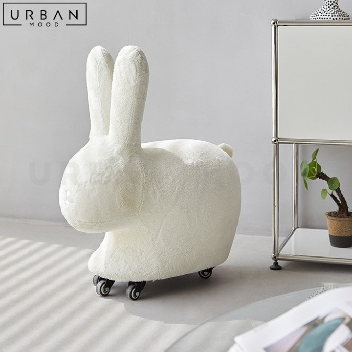 OSSIE Flannel Rabbit Stool