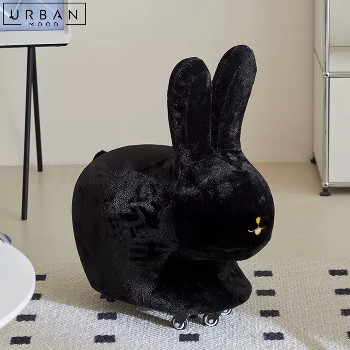 OSSIE Flannel Rabbit Stool