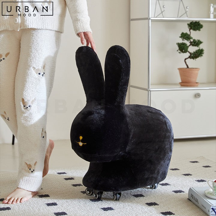 OSSIE Flannel Rabbit Stool