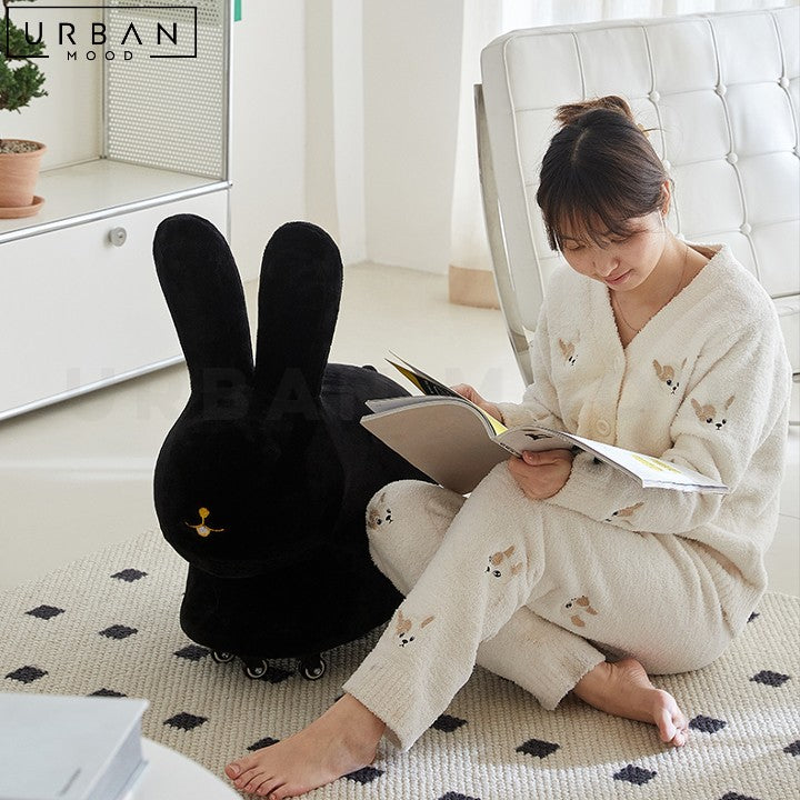 OSSIE Flannel Rabbit Stool