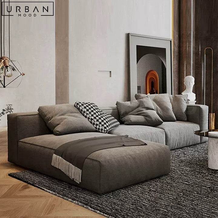 OSO Modern Fabric Sectional Sofa