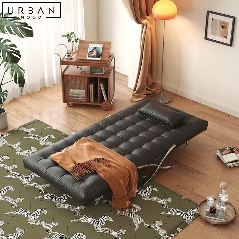 OTAZ Modern Leather Sofa Bed