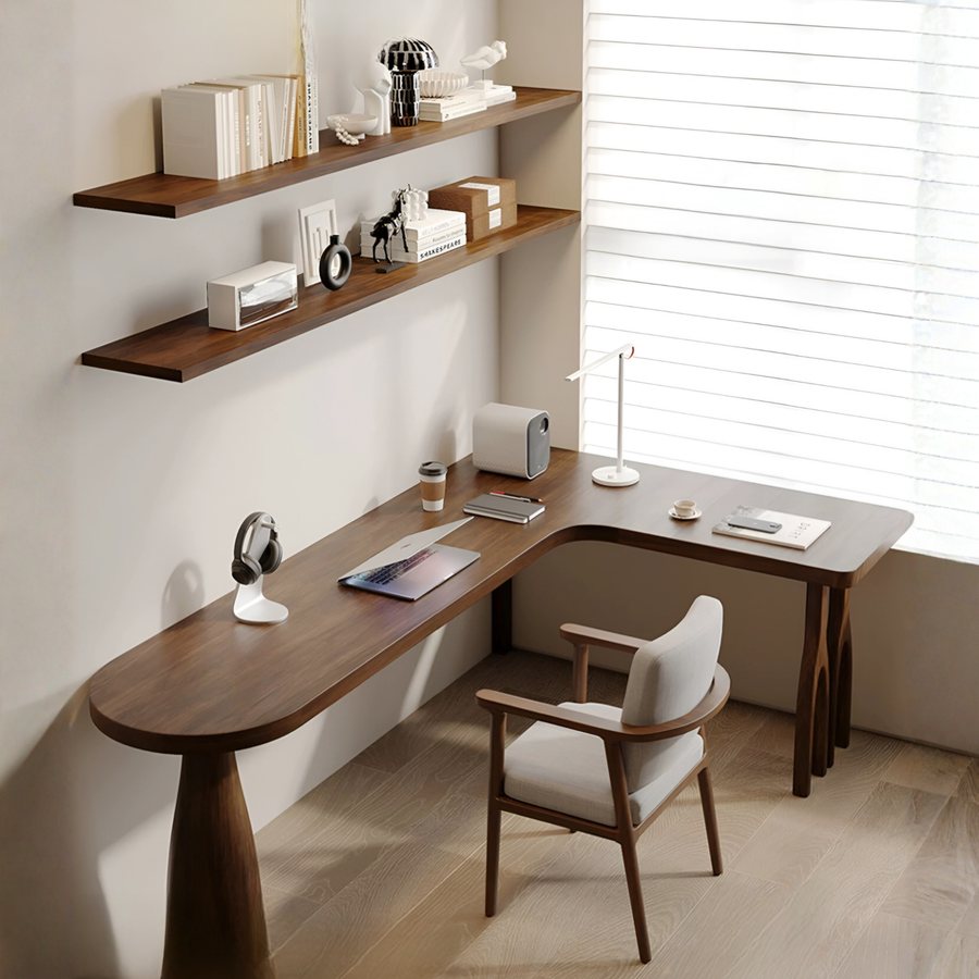 OVALIS Solid Pine Wood Study Table - Urban Mood Singapore
