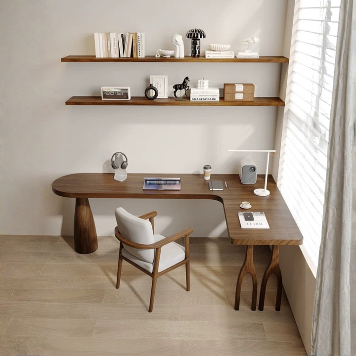 OVALIS Solid Pine Wood Study Table - Urban Mood Singapore