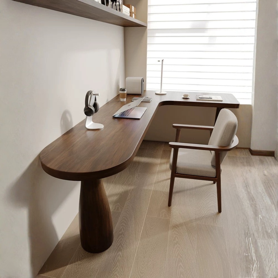 OVALIS Solid Pine Wood Study Table - Urban Mood Singapore