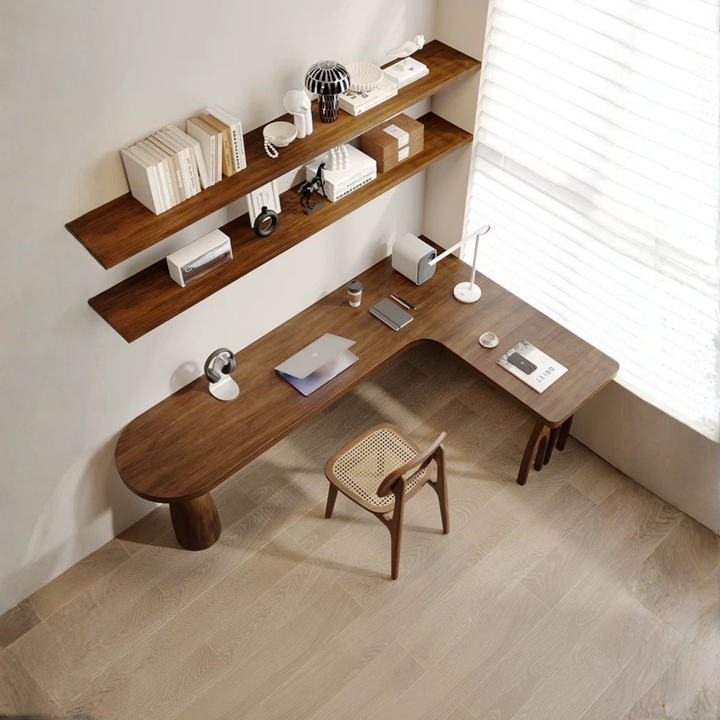 OVALIS Solid Pine Wood Study Table - Urban Mood Singapore