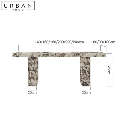 OVANA Modern Sintered Stone Dining Table