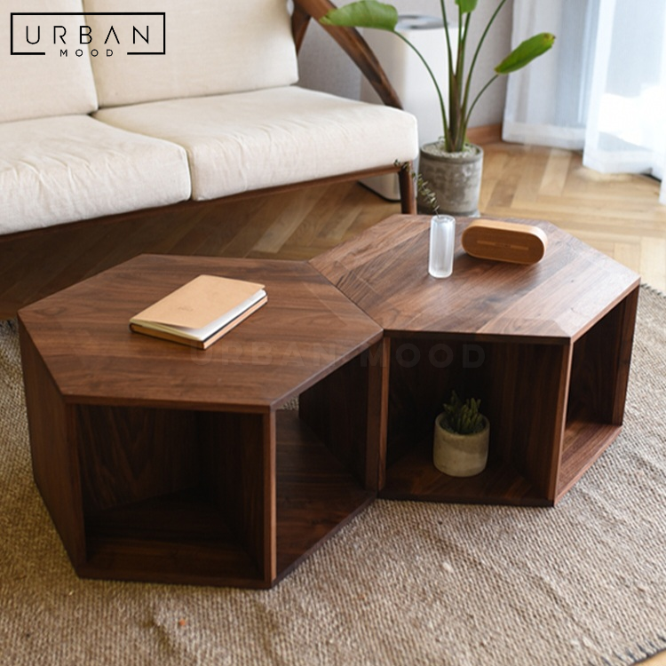 OAKEN Modern Solid Wood Coffee Table