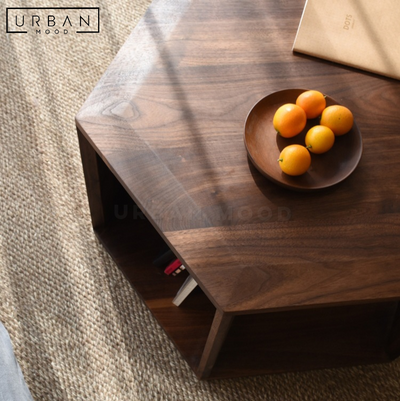 OAKEN Modern Solid Wood Coffee Table