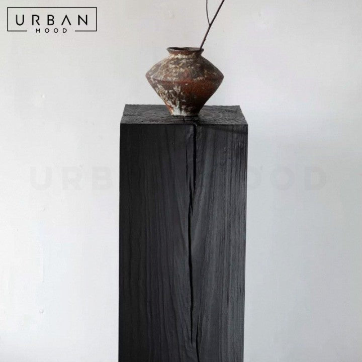 PAEZ Rustic Solid Wood Pedestal