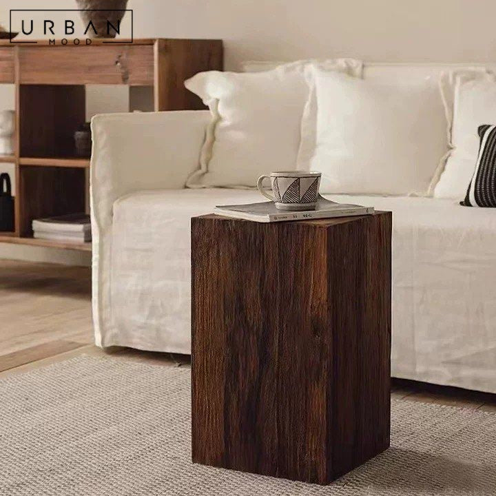 PAEZ Rustic Solid Wood Pedestal