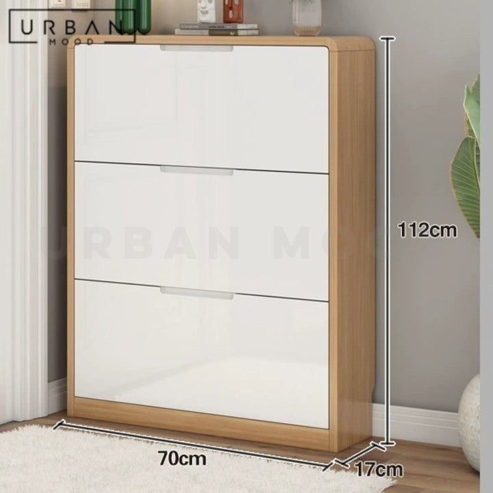 PANEL Modern Ultra Slim Shoe Cabinet