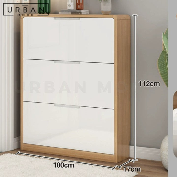PANEL Modern Ultra Slim Shoe Cabinet