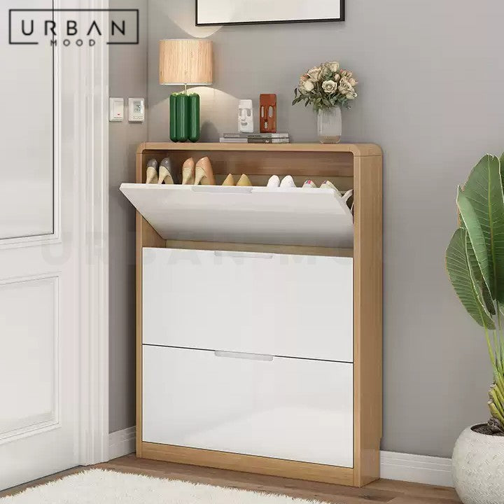 PANEL Modern Ultra Slim Shoe Cabinet