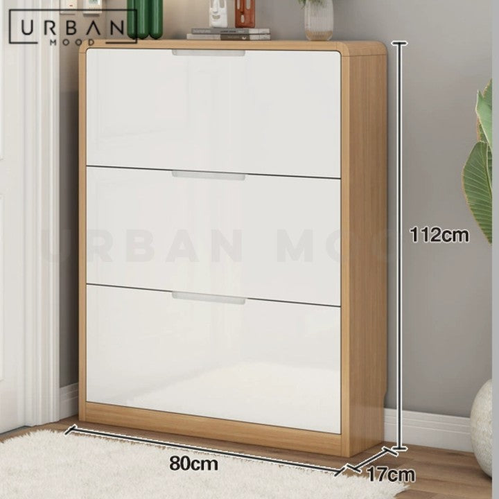 PANEL Modern Ultra Slim Shoe Cabinet