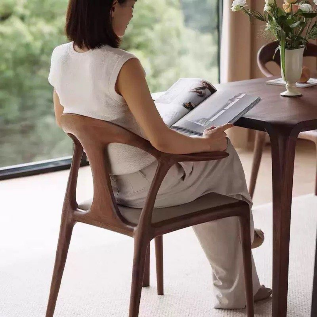 PANO Modern Solid Wood Dining Chair - Urban Mood Singapore