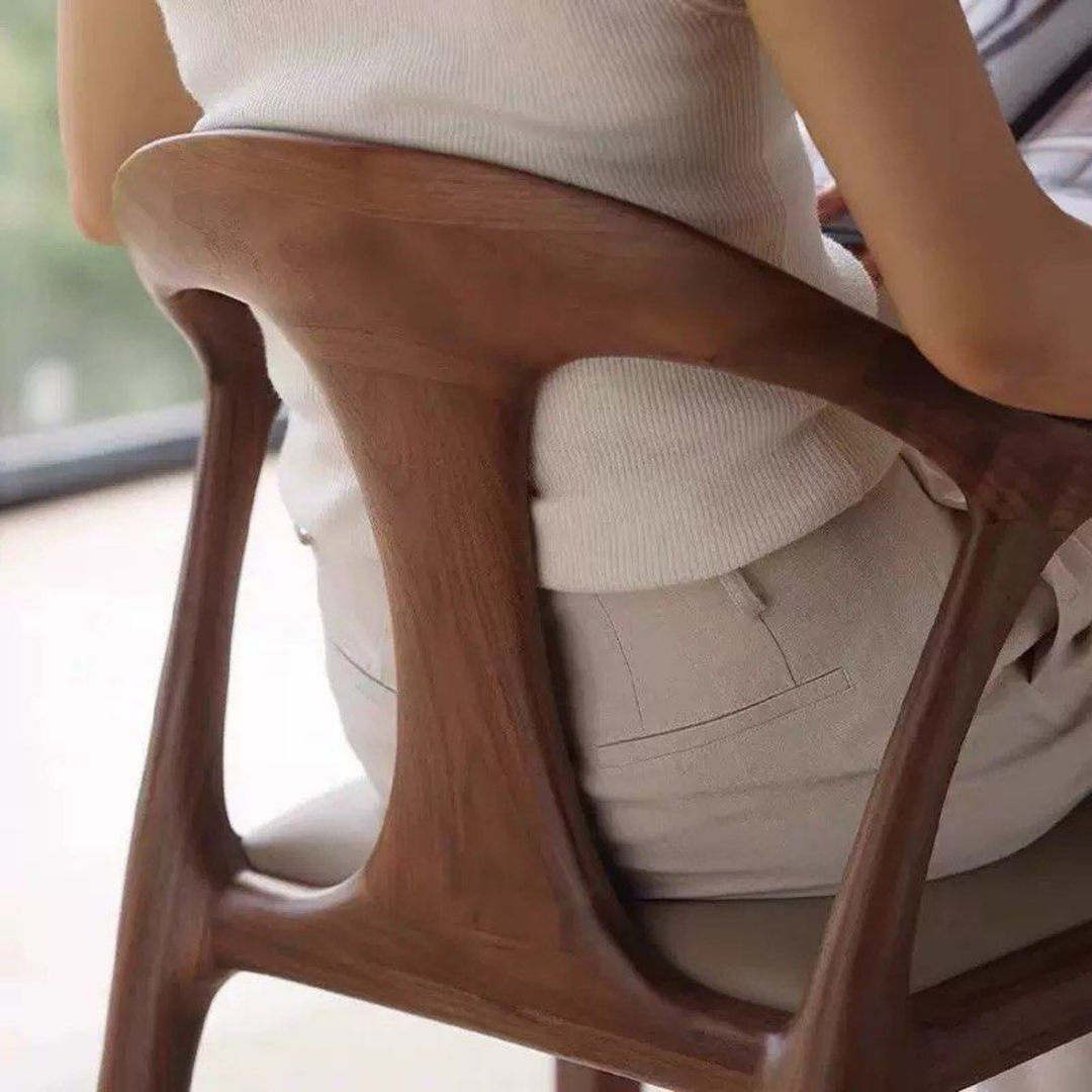 PANO Modern Solid Wood Dining Chair - Urban Mood Singapore