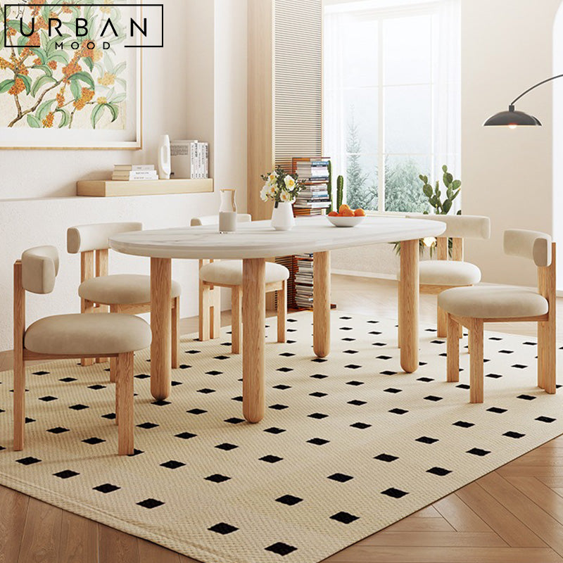 PANTON Japandi Sintered Stone Dining Table