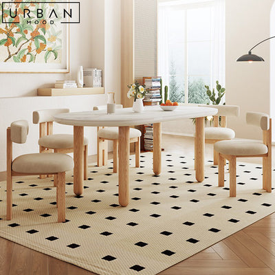 PANTON Japandi Sintered Stone Dining Table