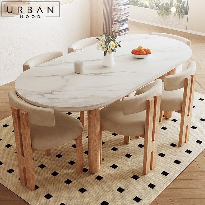 PANTON Japandi Sintered Stone Dining Table