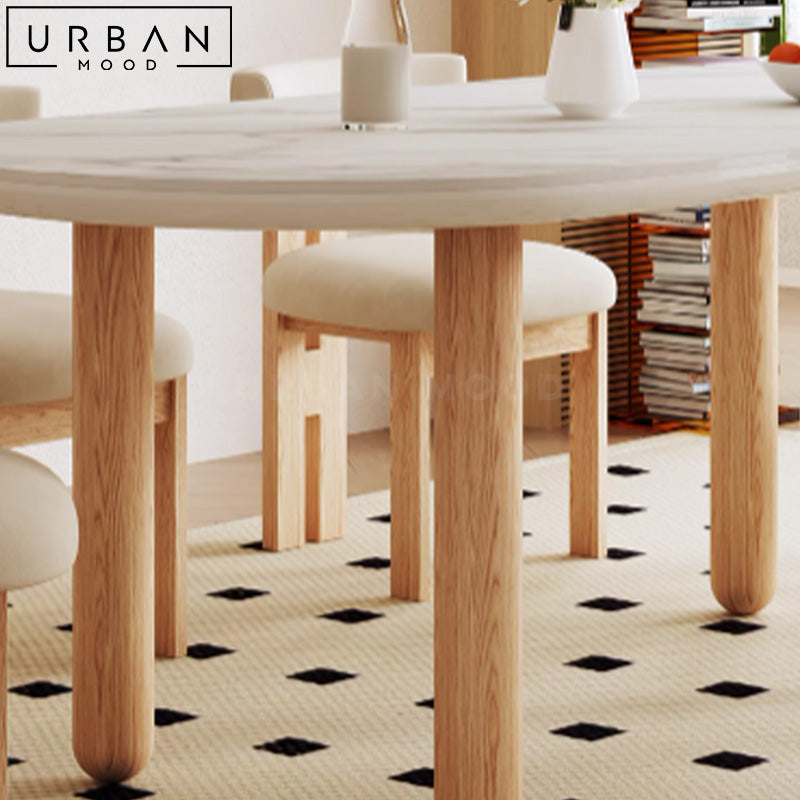 PANTON Japandi Sintered Stone Dining Table