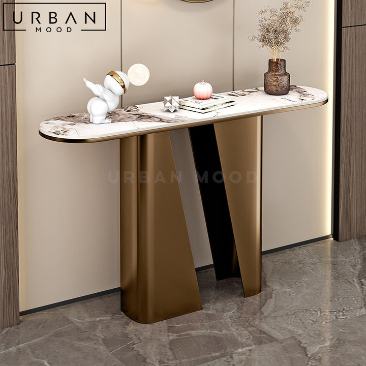 PAOLO Modern Sintered Stone Console Table