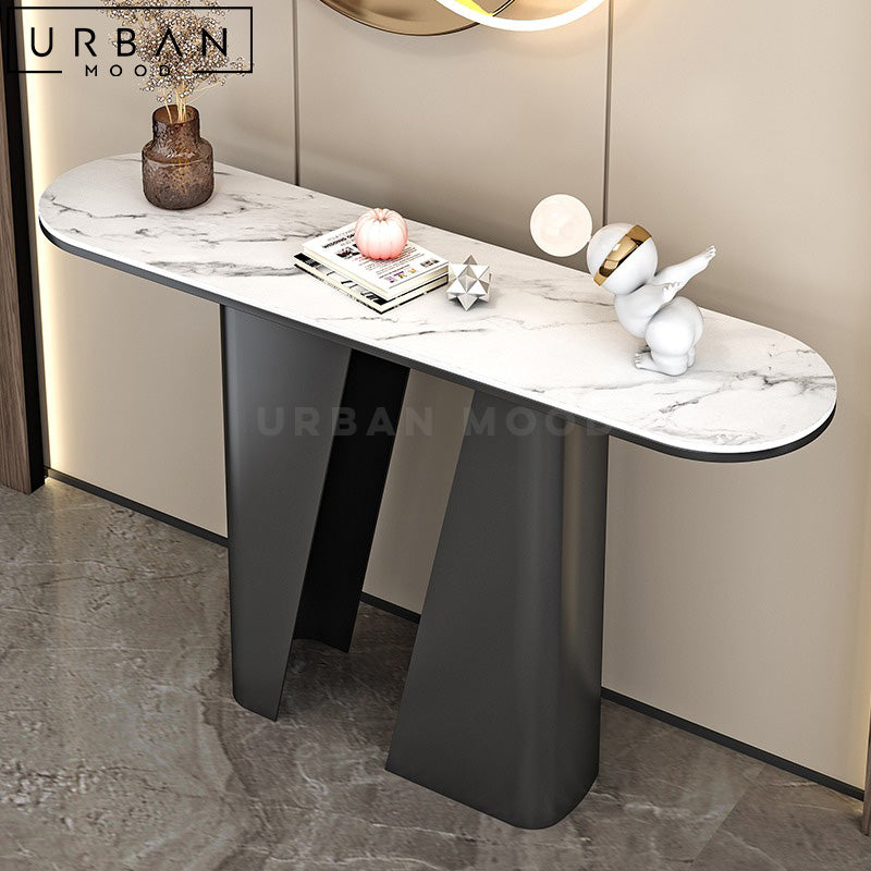 PAOLO Modern Sintered Stone Console Table