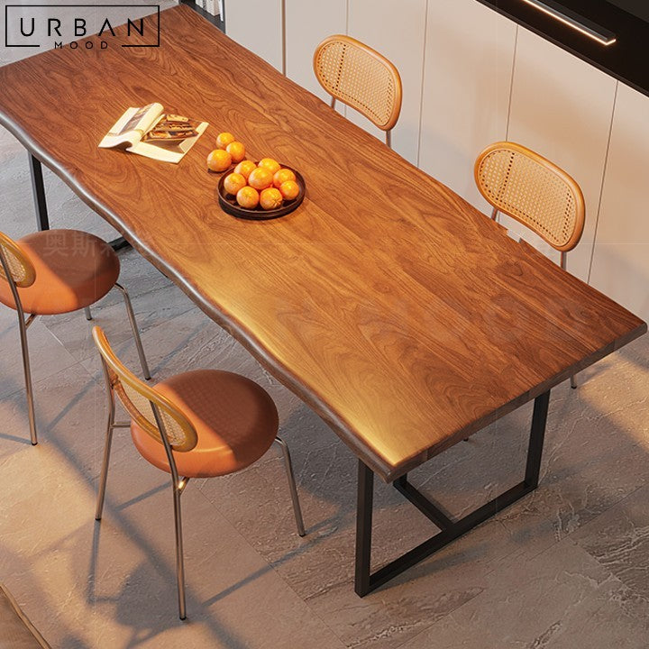 PAREN Industrial Solid Wood Dining Table