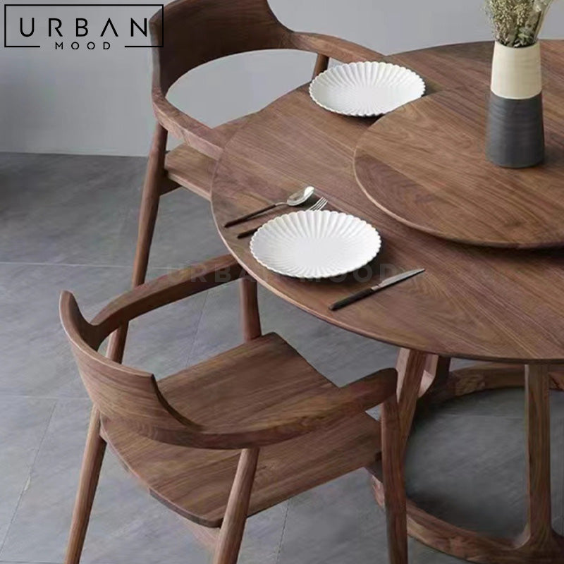 PARIS Modern Round Solid Wood Dining Table