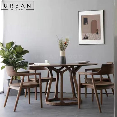 PARIS Modern Round Solid Wood Dining Table