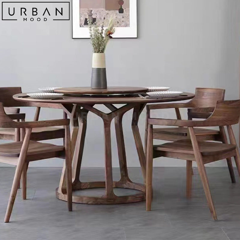 PARIS Modern Round Solid Wood Dining Table