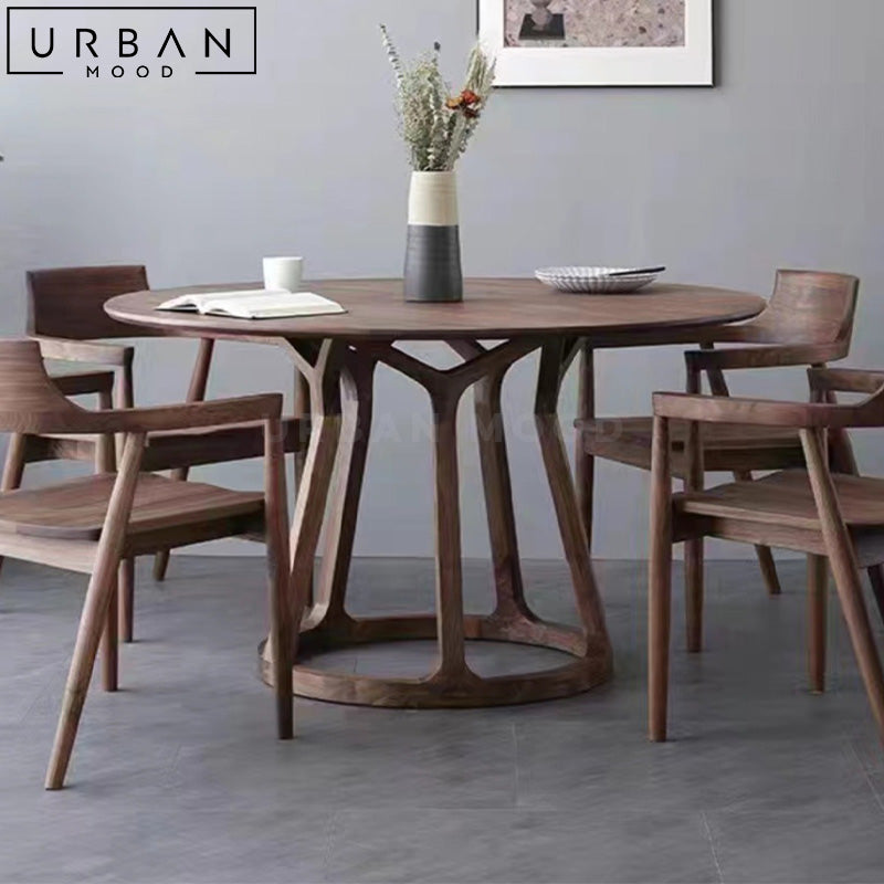 PARIS Modern Round Solid Wood Dining Table